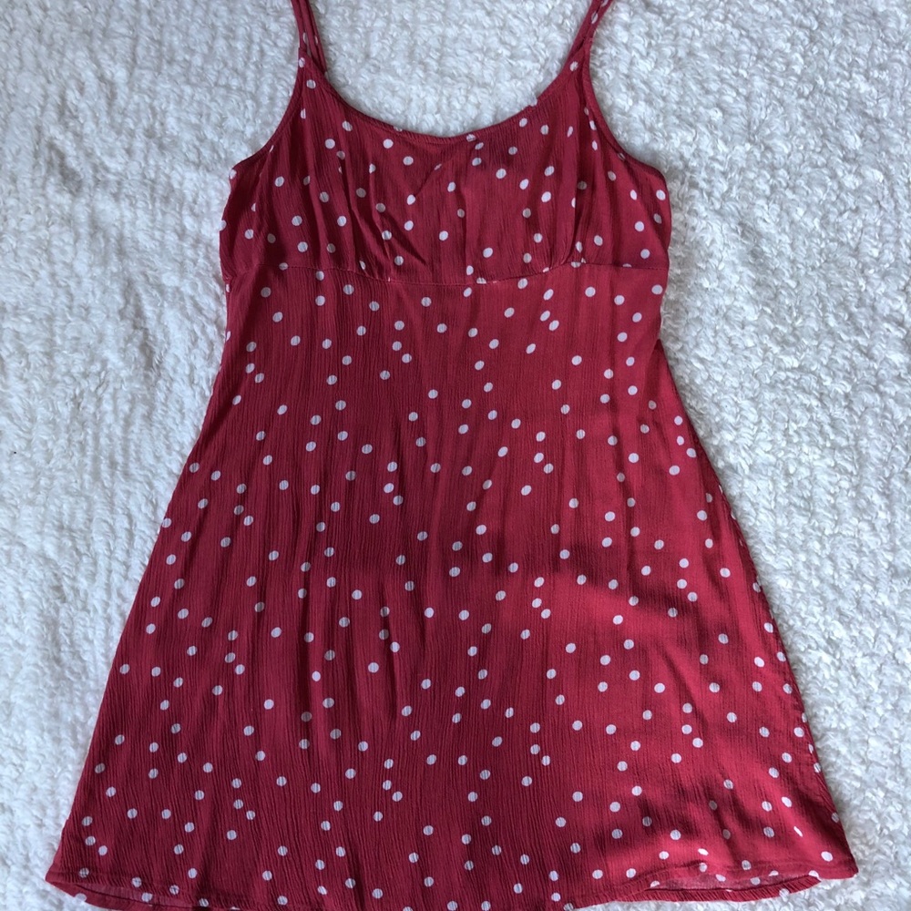 Forever 21 Red Polka Dot Summer Dress Size Small